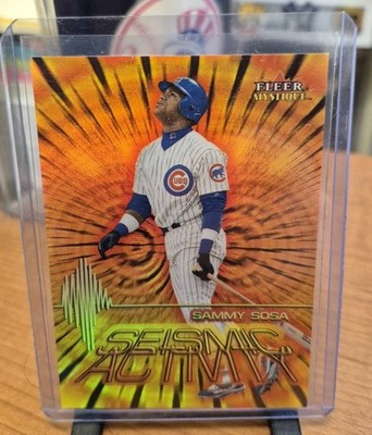 Sammy Sosa 2000 Fleer Mystique Seismic Activity #2 Chicago Cubs