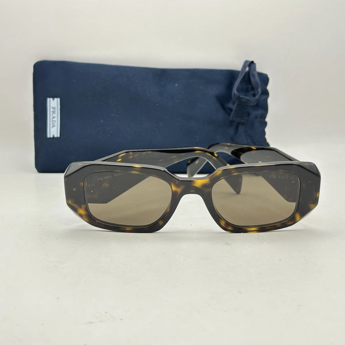 PRADA Brown Square Sunglasses for Women for sale | eBay display picture 3