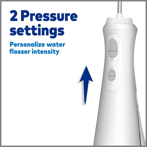 Waterpik Cordless Plus Water Flosser 4 Flossing Tips ADA Accepted, White WP-450 - Picture 8 of 8