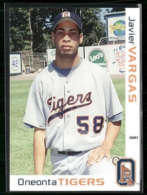 Javier Vargas 2001 Oneonta Tigers Team Set Card