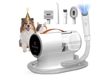 AIRROBO Dog Grooming Vacuum, Dog Grooming Kit,12000Pa Strong Pet Vacuum,2L Large