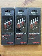 1 New Box AUDIOQUEST 500 SERIES Banana Plug C...