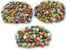 1 KG natürliche EDELSTEINE -TROMMELSTEINE- bunter Mix +++ in 3 Größen erhältlich