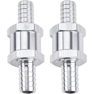 2PCS 1/2'' Fuel Check Valve One Way Inline Non Return Diesel Gasoline 12mm