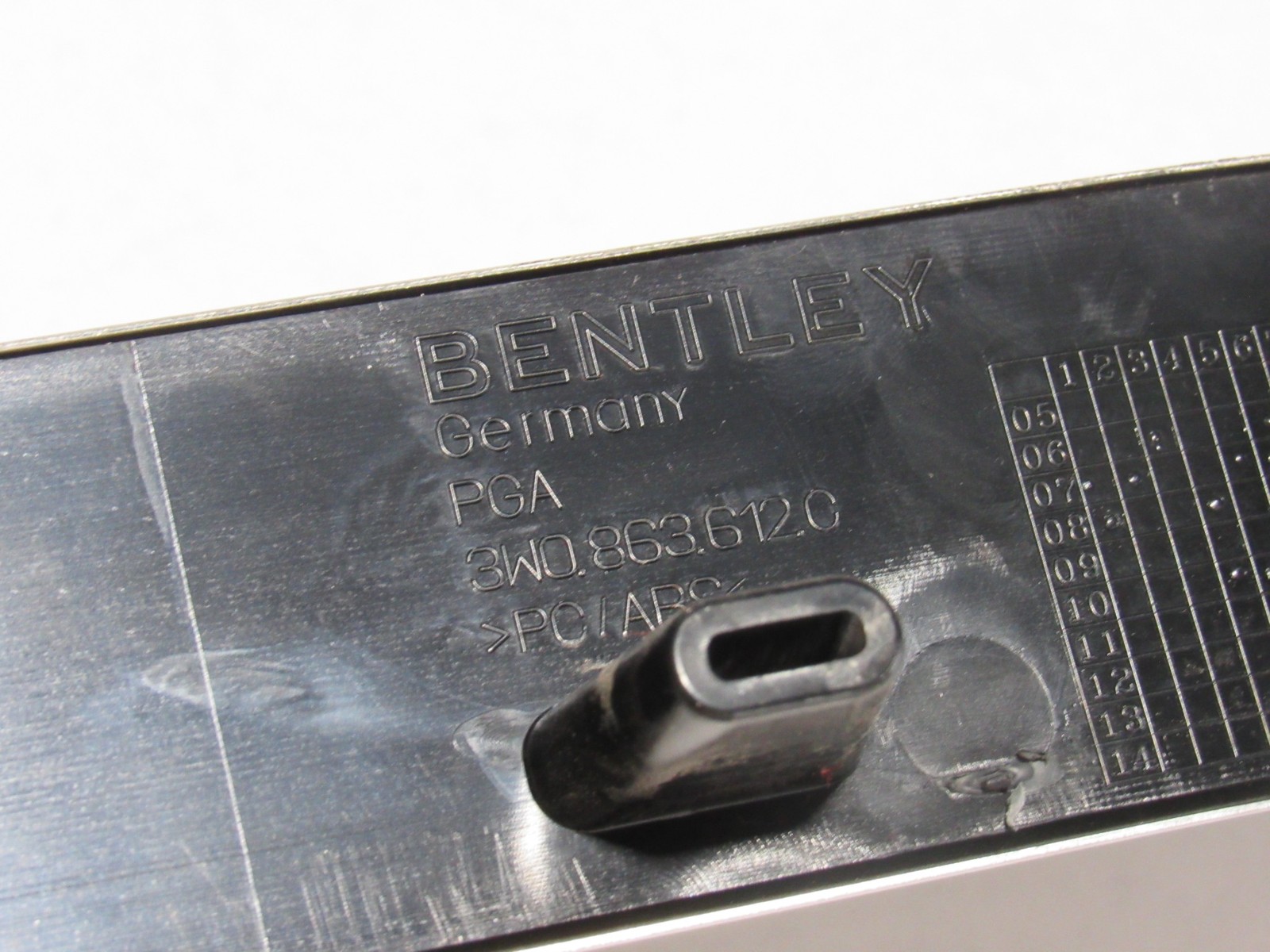 Bentley Continental GT 2012 Right Door Step Sill Scuff Plate Cover 11-18 ;#3