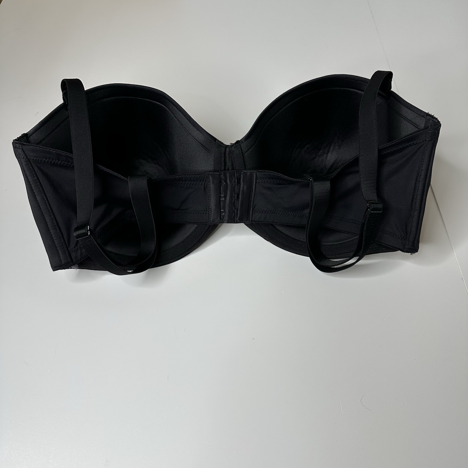 Maidenform Basic Black Bra Sz 40DD Underwire Adju… - image 10