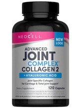 Neocell Adv Joint Complex Collagen 120 Capsules Hyaluronic Acid Free Ship