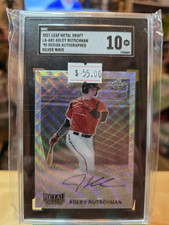 2021 Leaf Metal Draft Adley Rutschmann Silver Wave Autograph  SGC 10