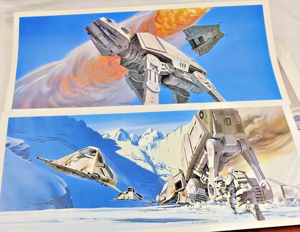 VTG The Empire Strikes Back RALPH McQUARRIE 24 ART PRINT PORTFOLIO 1980 - READ - Image 3 of 4
