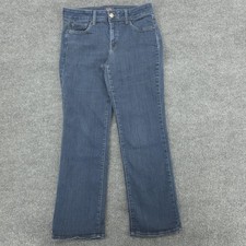 NYDJ Marilyn Straight Jeans Womens 8P Blue Lift Tuck Stretch Made In USA Denim