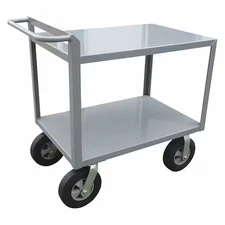 Utility Cart With Flush Metal Shelves,  Steel,  1, 500 Lb Load Capacity,  2