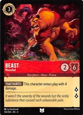 Beast Wounded 103/204 Ursula's Return Disney Lorcana 017845