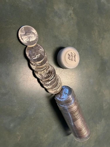 1Washington Silver Quarter BU roll 40 coins, 1960 D