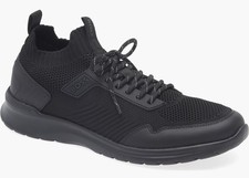 Zapatos para hombre Hugo Boss Extreme Slon Kn $199 talla 7-13 zapatillas negras NUEVOS 50519056