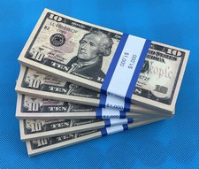 500 pieces movie props, $10 replica Money, used for wedding games and parties