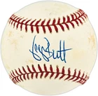 George Brett Signed Official AL Baseball Kansas City Royals Beckett QR #BX67646