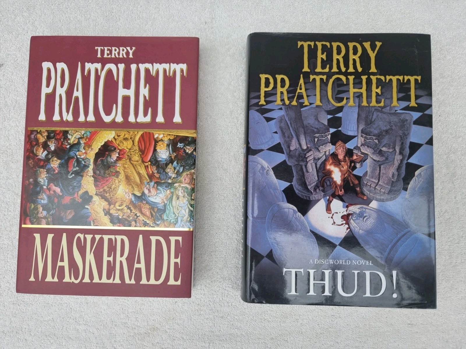 Thud! & Maskerade Discworld Book Bundle Novels By Terry Pratchett VGC