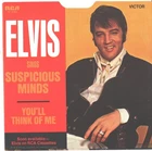 ELVIS PRESLEY--PICTURE SLEEVE + 45--(SUSPICIOUS MINDS)--PS--PIC--SLV