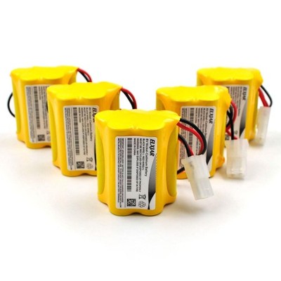 elxjar (5-Pack) 6V 1000mAh Ni-CD Battery Replacement for Aritech 5-Pack