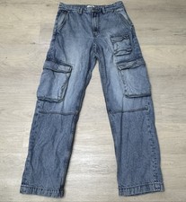 Cotton:On Cargo Pants Men's Light Blue Denim Baggy Fit Size 30