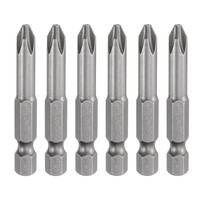 "PH2 Kreuzschlitz-Bits 6 StüCk, 1/4\" Sechskant, 50Mm"