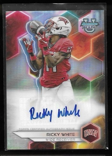 2023 Bowman Best University Ricky White Refractor Auto #BOA-RW UNLV Rebels