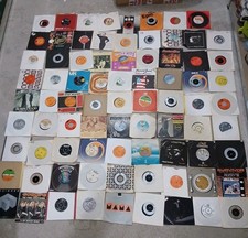 80  ROCK/ METAL/ PSYCH/PROG   7" SINGLES RECORDS JOBLOT -  ALL PICTURE
