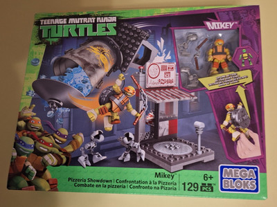 Teenage Mutant Ninja Turtles Mega Bloks Mikey Pizzeria Showdown 129 pcs Sammler