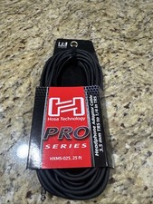 Hosa HXMS-025 Pro Headphone Adaptor Cable, REAN 3.5mm TRS to 1/4' TRS, 25 ft