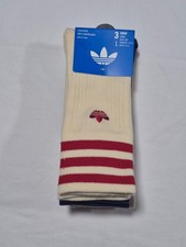 Adidas Mens Crew Cushioned Socks 3 Prs Originals Arch Compression SIZE 8-12