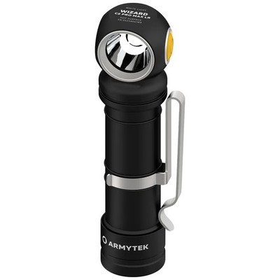 ArmyTek Wizard C2 Pro Max LR White F06702C LED Taschenlampe mit Gürtelclip, mit