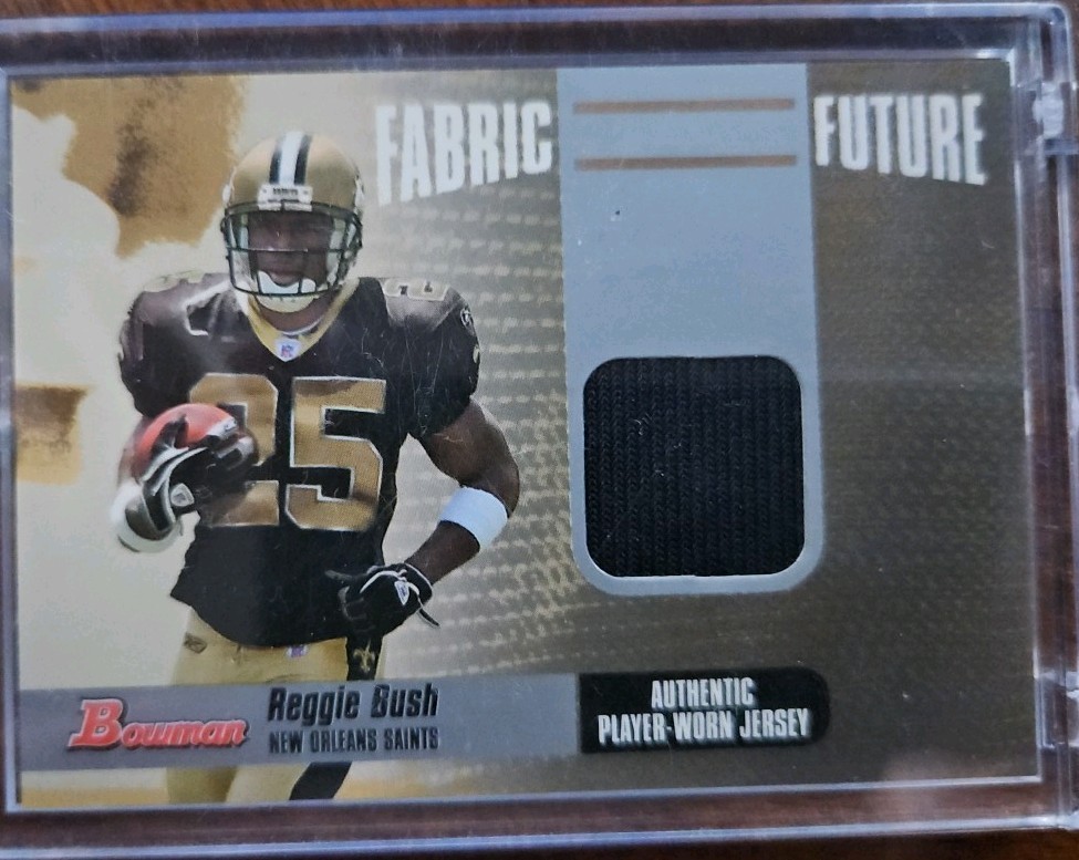 Reggie Bush Bowman Fabric of the Future #FFRB Base