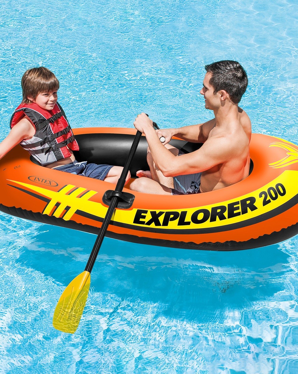 INTEX 48 inch Boat Paddles Ribbed French Oars Set of 2 Pairs 59623E