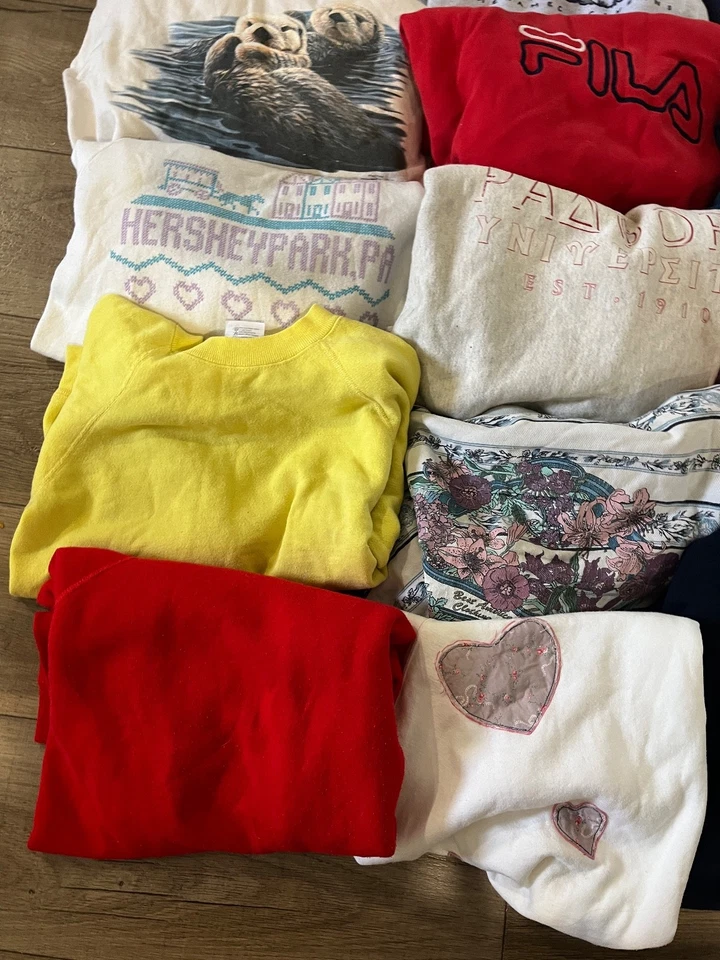 Lote de 25 Sudaderas De Colección FILA Pullover NFL Fútbol Universitario Naturaleza Años 70 Años 80 Años 90 Foto 3 de 4