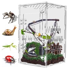 Jumping Spider Enclosure, Large Acrylic Praying Mantis Habitat, 10