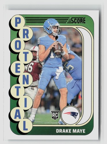 Drake Maye #2 2024 Panini Score Protential card