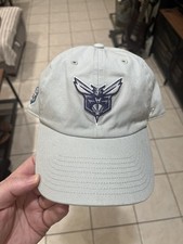 Charlotte Hornets '47 Brand Clean Up Adjustable Gray Hat- Alt Logo and Buzz City