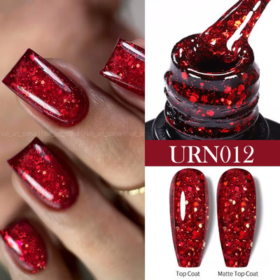 7/7.5Ml Nude Glitter Color Nail Gel Polish Semi-Permanent Varnish Soak off Nail 