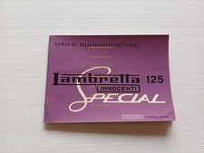 Innocenti Lambretta 125 Special 1965-66 manuale uso manutenzione originale