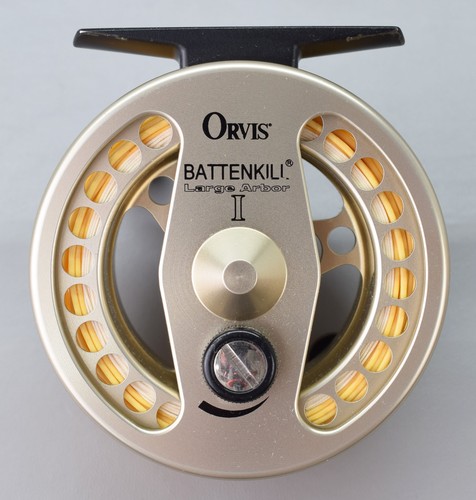 Orvis Battenkill Lg Arbor 1 Fly Reel + Pouch + Line + Box + Instructions - Picture 5 of 9