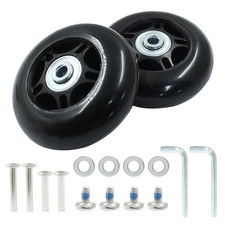 2 Pack 75Mm X 24Mm Suitcase Replacement Wheels Lnline Skate Wheels Travel