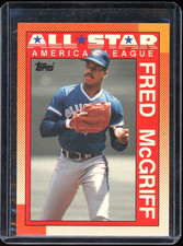 VERY RARE Fred McGriff 1990 Topps Tiffany NM-MT+ 5,000 Sets JAYS HOF FREE DEL.