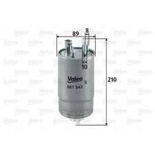 Kraftstofffilter VALEO 587543 für Fiat Ford Fiorino Grande Punto Evo KA