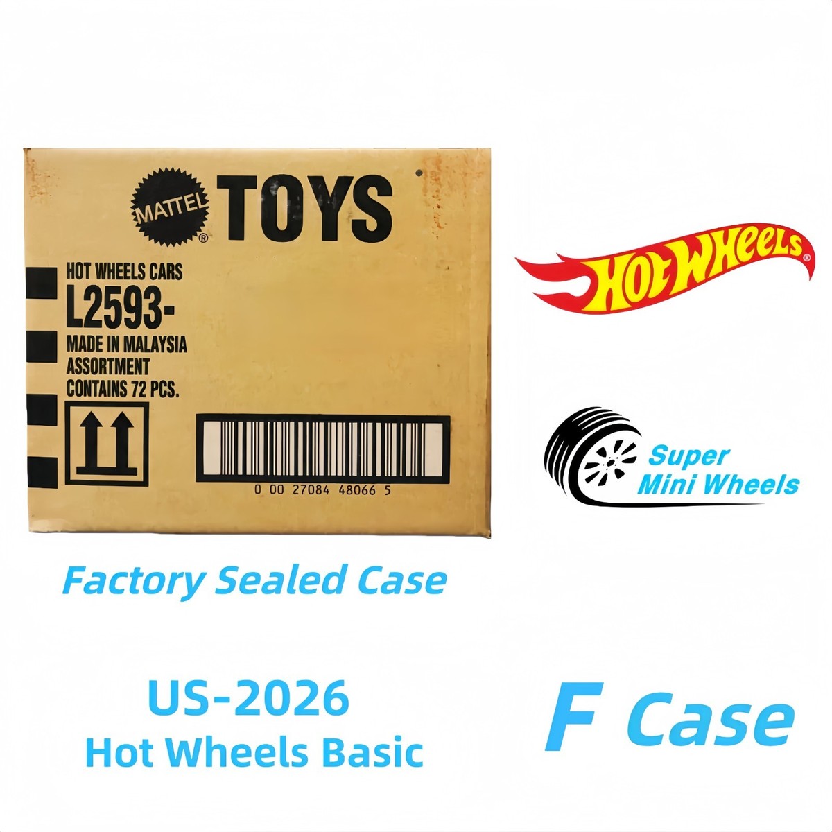 Hot Wheels Basic 2026 F Case 72 Pcs - Factory Sealed Case | eBay