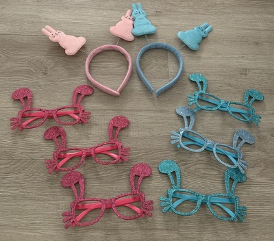 Easter Bunny Party Favor Glasses Headband Party, Photo Booth, Basket Stuffers