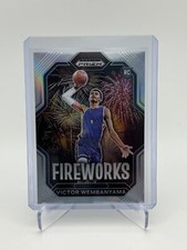 2023 Panini Prizm Draft Picks - Fireworks Victor Wembanyama (RC) Silver Prizm
