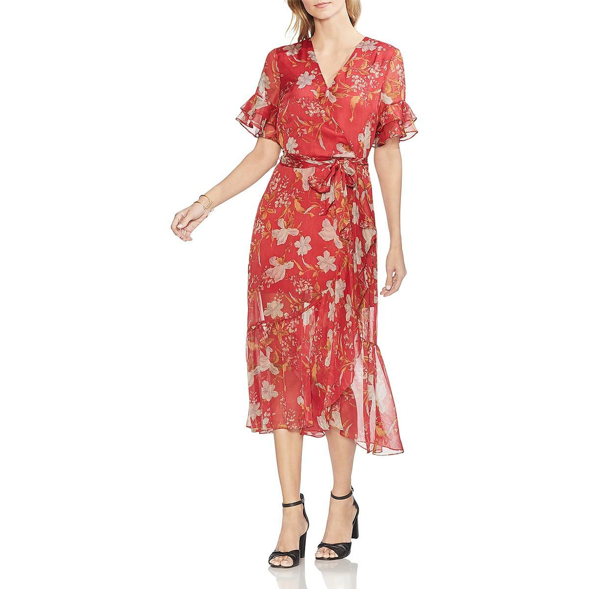 Dresses Vince Camuto Womens Red Floral 