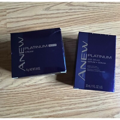 Anew Platinum Night Cream & Age Delay Serum Set