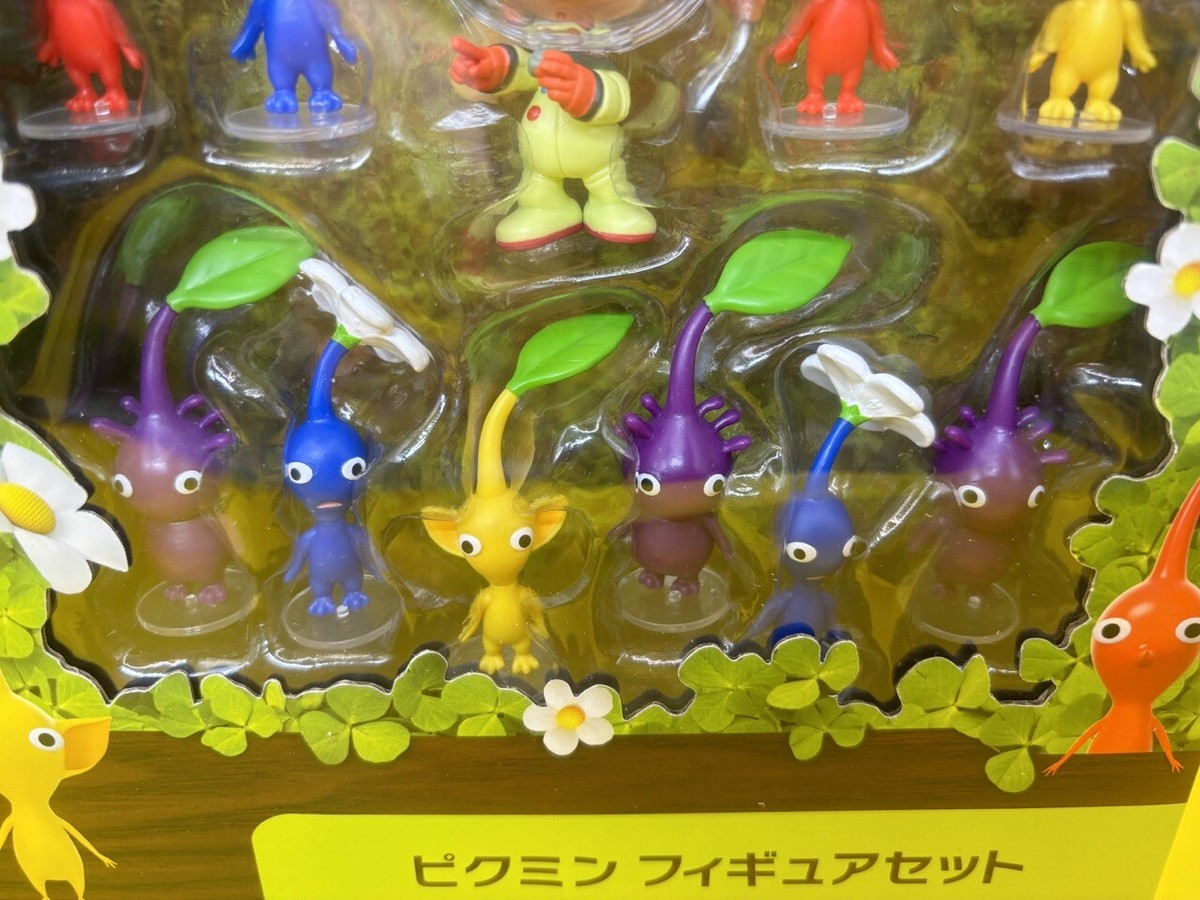Nintendo Store Pikmin Figure Set Captain Olimar & Pikminz Japan