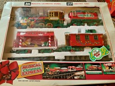 new bright christmas train set 1986